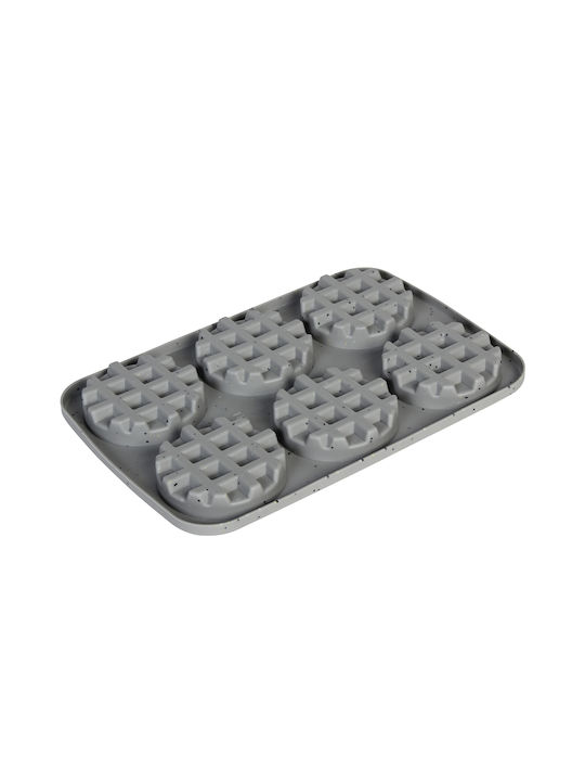 Keskor Silicone Ice Cream & Ice Lolly 6 Cups Baking Pan 25.5x17.5x1.5cm