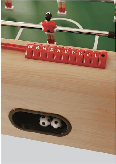 Garlando Wooden Foldable Football Table with Outgoing Rods L104xW58cm
