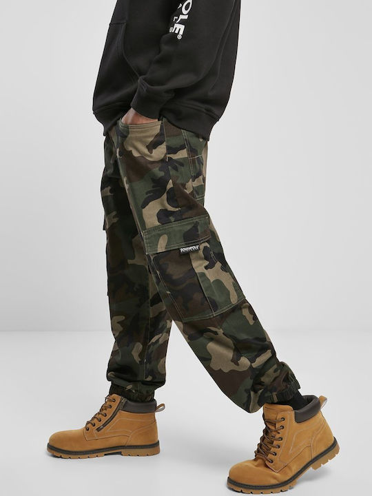 Southpole Men's Trousers Cargo Wood Camo