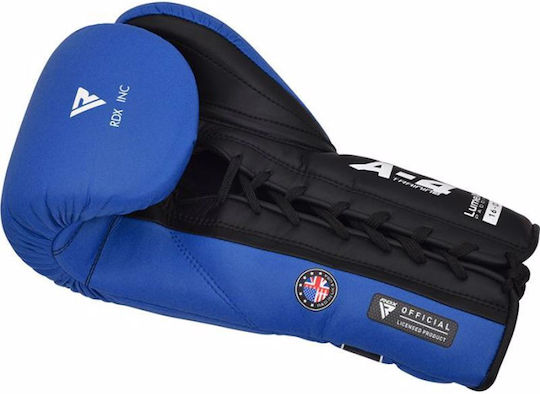 RDX Boxing Gloves Leather for Match Blue