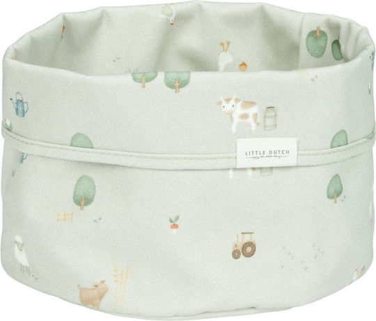 Little Dutch Бебешка кошница за козметика Little Farm Зелен 1бр Little Dutch Бебешка кошница за козметика Little Farm Зелен 1бр