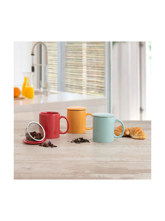 Quid Mug Ceramic Multicolored 330ml 12pcs