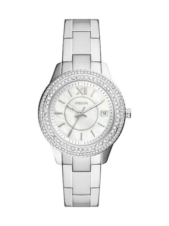 Fossil Кварцов Часовник с Метална Верижка
