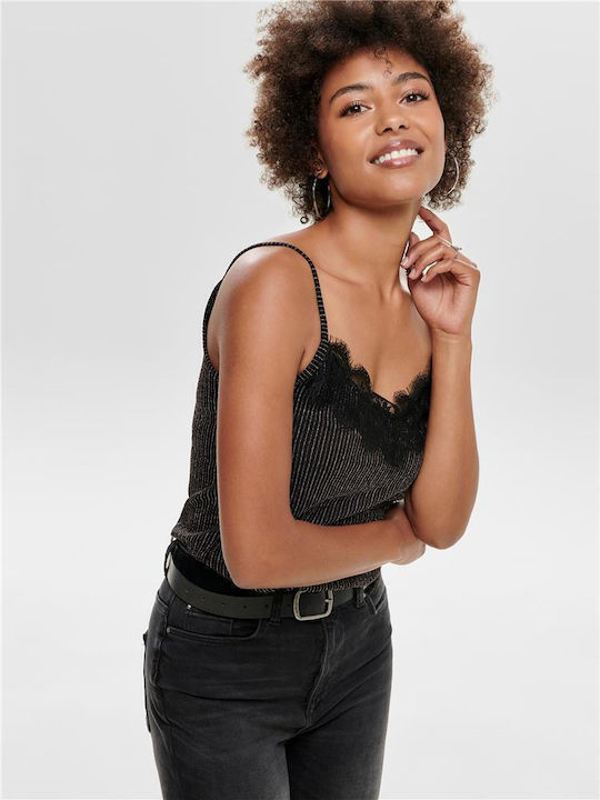 Γυναικείο Lingerie Top με Δαντέλα Μαύρο