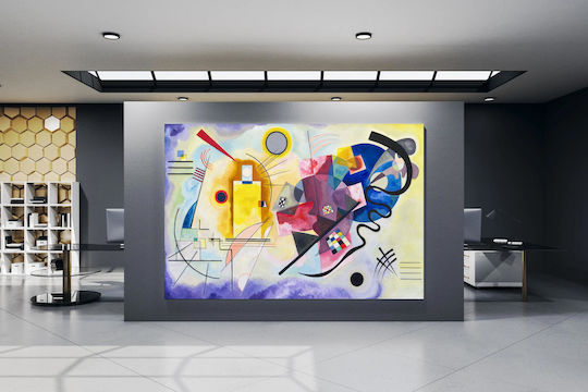Yellow-red-blue Abstract Painting By Wassily Kandinsky 1 Картина Платнен 120x80см