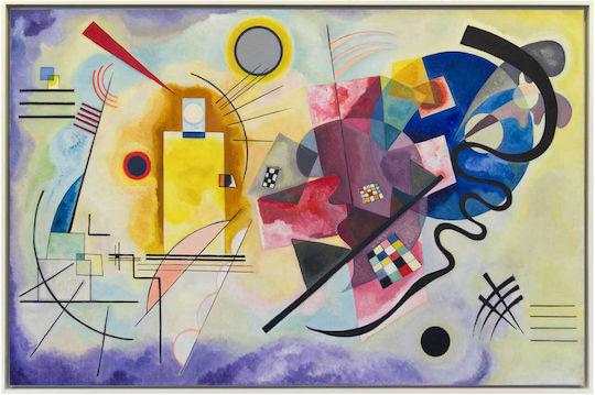 Kandinsky - Jaune Rouge Bleu 1 Painting on Canvas 100x70cm