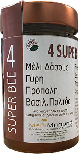 MeliMpampa Honey Forest 4 Superbee Γύρη, Πρόπολη & Βασιλικό Πολτό 250gr