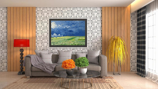 Vincent Van Gogh - Wheatfield Under Thunderclouds Painting Copy of Van Gogh on Canvas 50x40cm