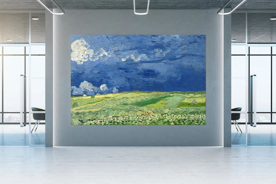 Vincent Van Gogh - Wheatfield Under Thunderclouds Painting Copy of Van Gogh on Canvas 50x40cm