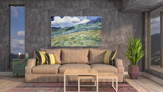 Vincent Van Gogh - Landscape From Saint-rémy 1 Картина Копие на Ван Гог Платнен 120x80см