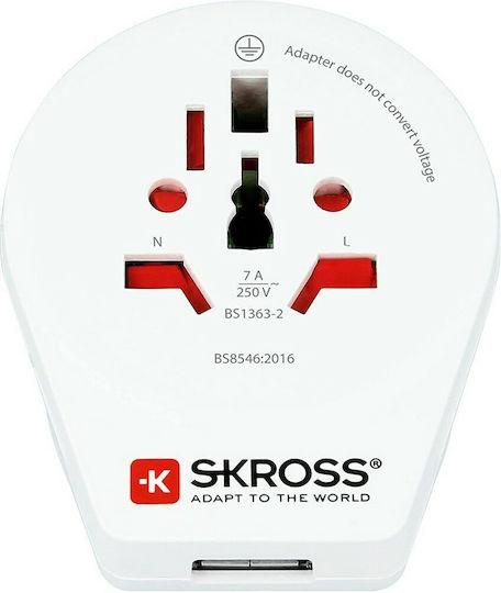Skross Αντάπτορας Πρίζας από Universal σε Αγγλίας