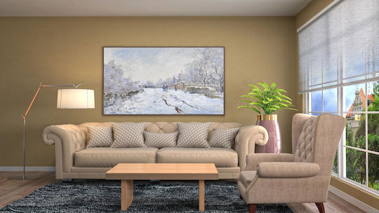 Claude Monet's Snow At Argenteuil (1874–1875) Картина Платнен 80x50см