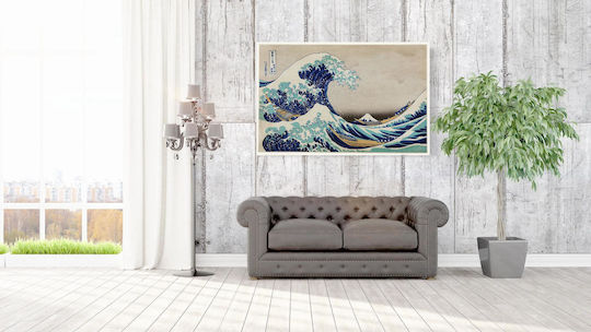 Katsushika Hokusai's Great Painting on Canvas 100x70cm