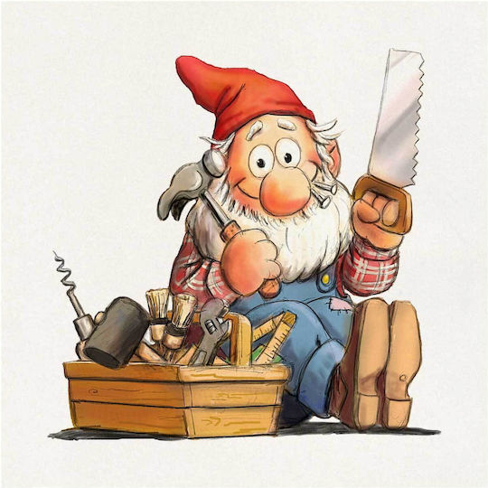 This Image Is One Of 72 From A Swedish Christmas Clip Art Cd (2001) Cartoon By Alphazeta Painting on Canvas 110x110cm