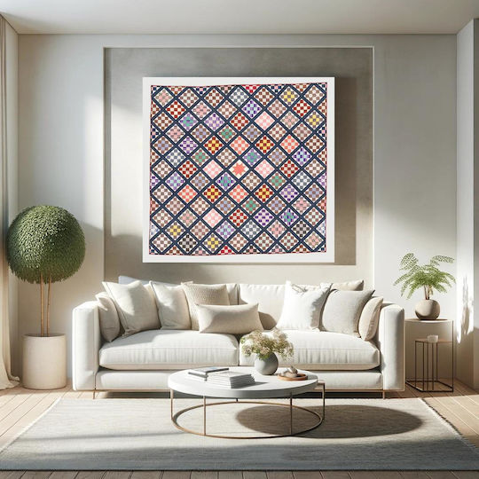 Quilt Πίνακας Υφασμάτινος 110x110cm