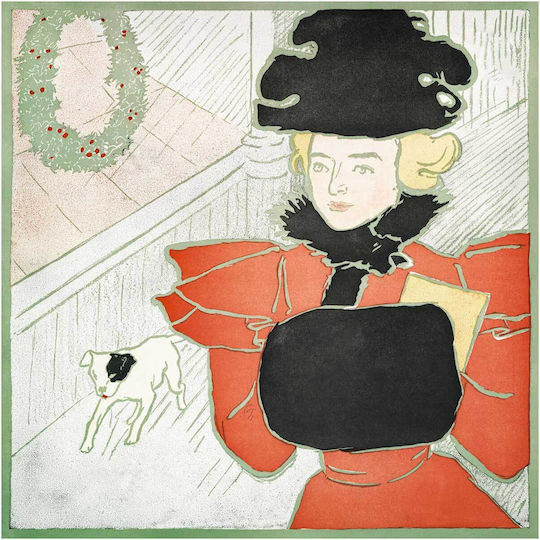 Christmas Card Ca Painting on Canvas 110x110cm