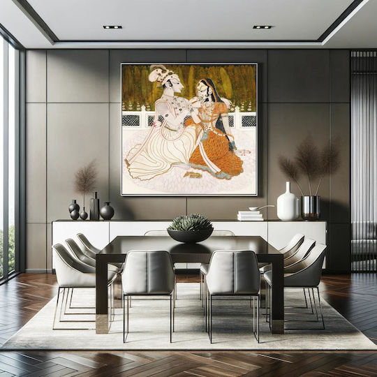 Indian Painting on Canvas 110x110cm