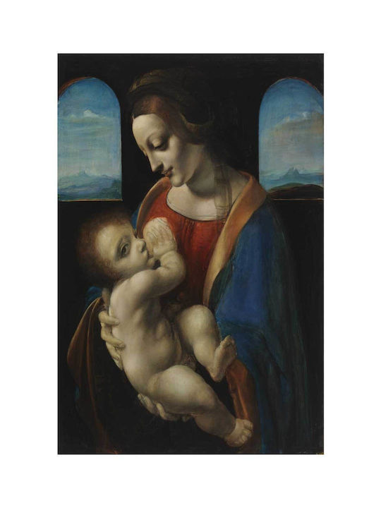 Madonna Litta, Copy After Leonardo Da Vinci, 1896, By Magnus Enckell Painting on Canvas 40x65cm