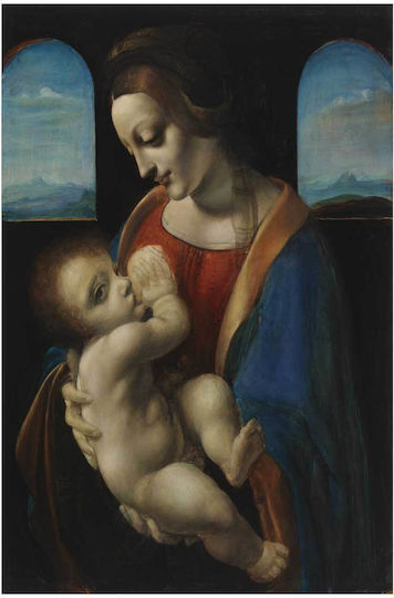 Madonna Litta, Copy After Leonardo Da Vinci, 1896, By Magnus Enckell Πίνακας σε Καμβά 40x65cm