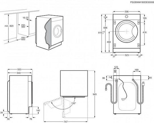 Electrolux Пералня 7кг с Парна Технология 1400 Оборота EWN7F447WI