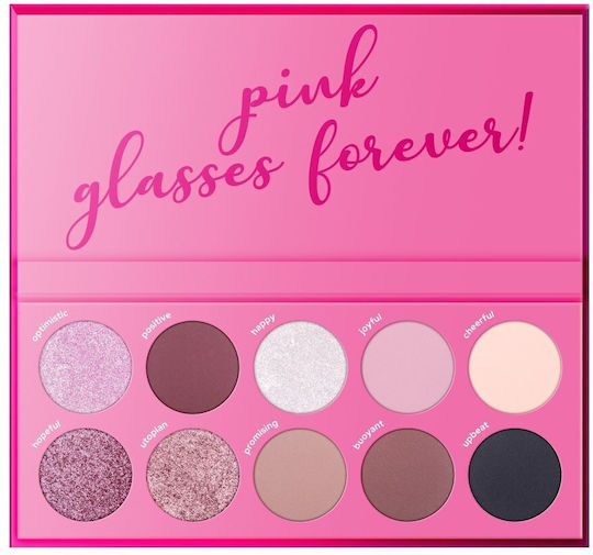 Claresa Think Pink Paletă Cu Fard De Pleoape Matifiant În Formă Presată 12gr