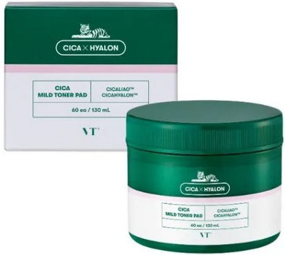 VT Cosmetics Cica Pads Facial Toning 60x130ml