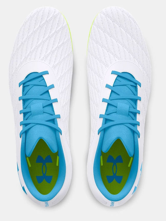 Under Armour Magnetico Select Pantofi de Fotbal cu crampoane Albe