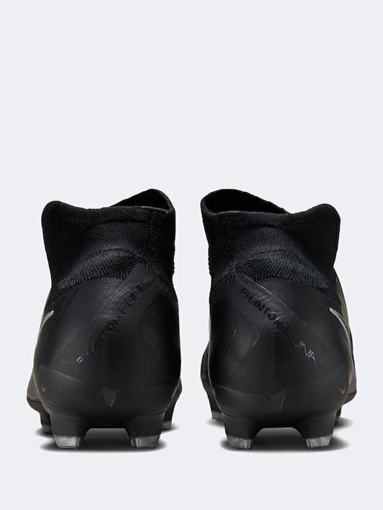Nike Phantom Luna 2 Pro Ποδοσφαιρικά Παπούτσια με Τάπες FG Μαύρα