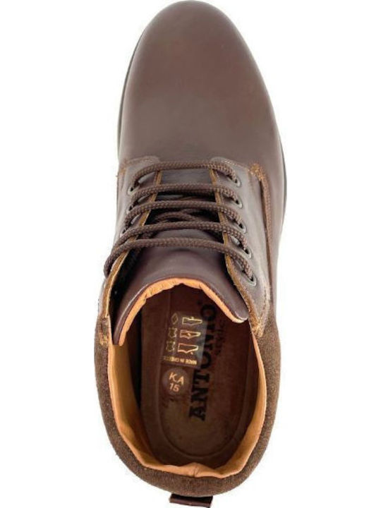 Leder Herrenstiefel Dark Brown