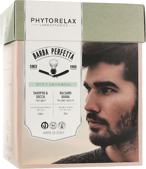 Männer Pflege mit Pre-After Shave Bartbalsam 75ml & After Sport Shower Shampoo 250ml 325ml