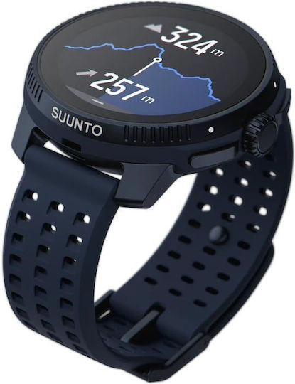 Suunto Race Stainless Steel 49mm Αδιάβροχο Smartwatch με SIM και Παλμογράφο (Midnight)