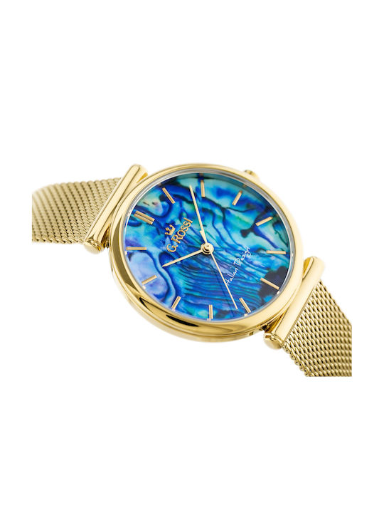 G.Rossi Uhr mit Gold Metallarmband