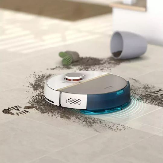 Philips HomeRun 7000 Series Aqua Прахосмукачка Робот с Картографиране Лазер и Всмукателна Мощност 5000Pa Бяла