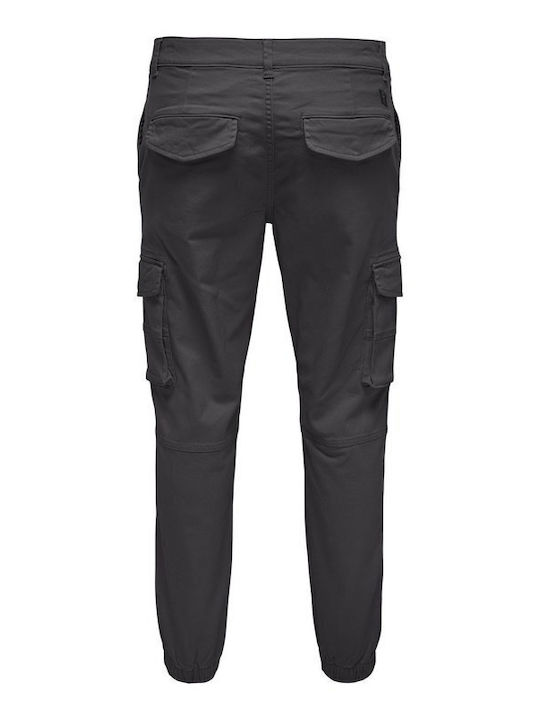 Only & Sons Herrenhose Cargo Elastisch Grey