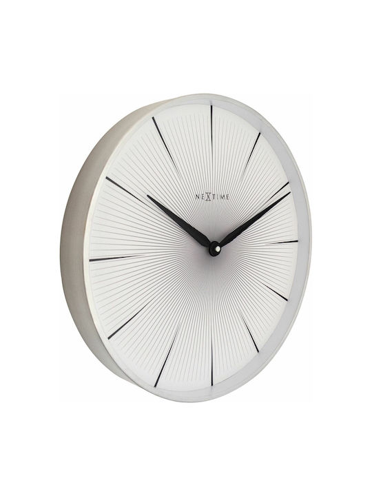 Nextime Ceas de Perete Alb Ø40cm