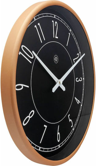 Nextime Ρολόι Τοίχου Πλαστικό Μαύρο Ø30cm Nextime Ρολόι Τοίχου Πλαστικό Μαύρο Ø30cm