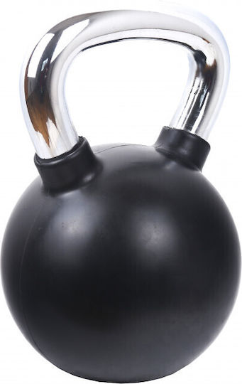 Sportmann Kettlebell aus Gummi 22kg Schwarz