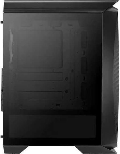 Aerocool Aero One Frost Gaming Midi Tower Computer Case with Side Window and RGB Lighting Black