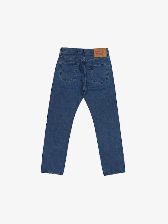 501 Men's Jeans Pants with Regular Straight Fit Dark Indigo