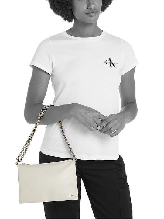 Calvin Klein Mono Camera Women's Bag Shoulder White