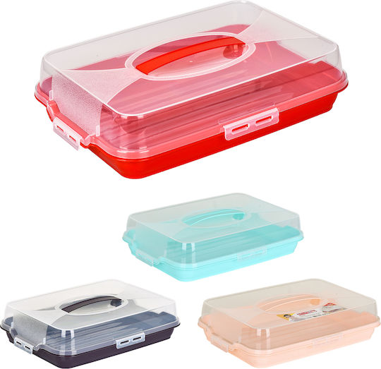 Irak Plast Plastic Storage Box with Lid Transparent 44.5x31x10.5cm