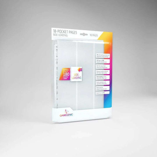 Gamegenic Card Pages 9-Pocket Standard Size 10τμχ Λευκές