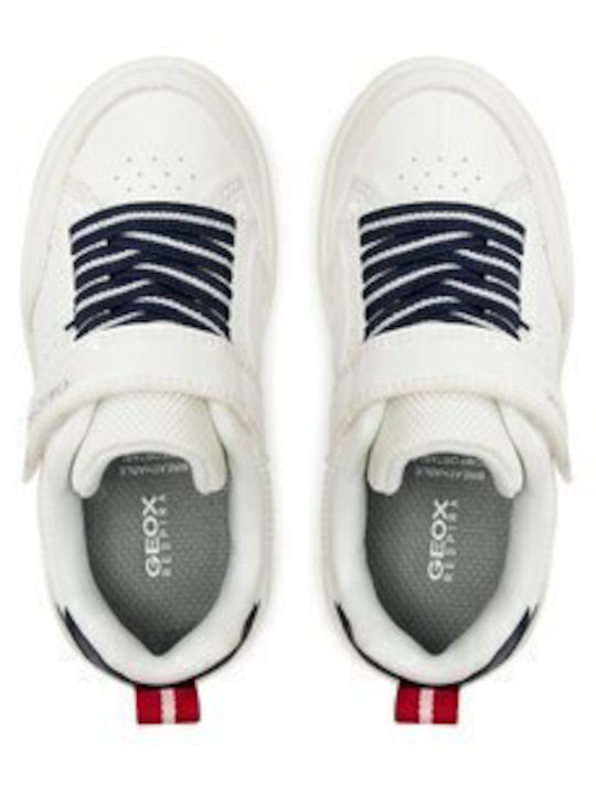 J Washiba Kids Sneakers with Scratch White