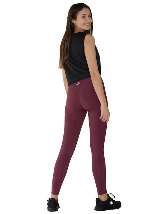 Energy Ausbildung Frauen Leggings Glänzend Bordeaux