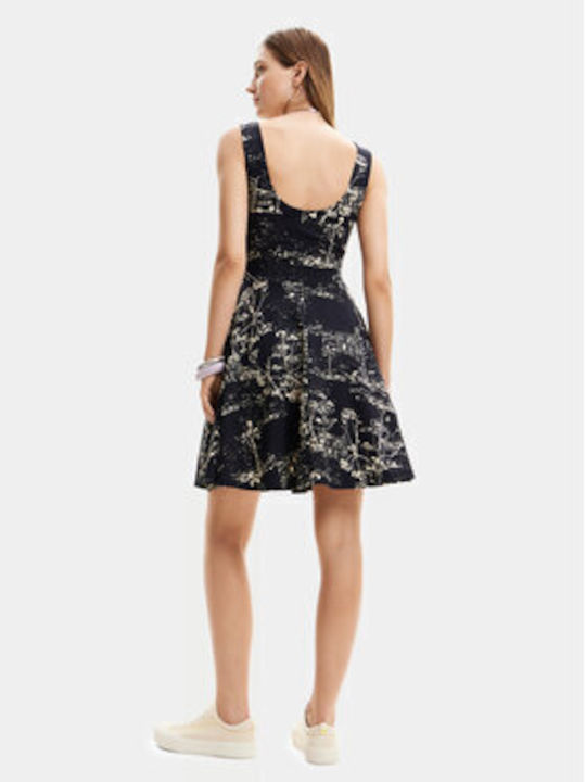 Desigual Summer Mini Dress Black