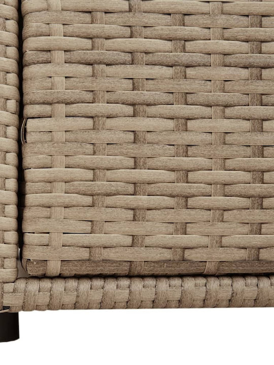 vidaXL Outdoor Storage Box Beige L55xW59xH69cm