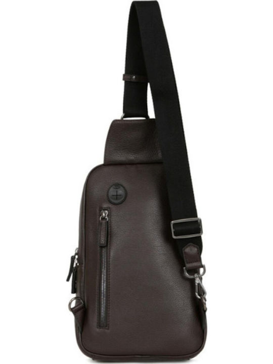 Leather Waist Bag Brown