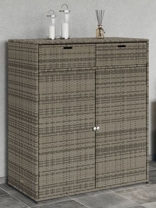 vidaXL Outdoor Storage Box Gray L105xW55xH113cm