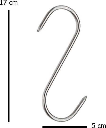 Месна кука Inox 17бр