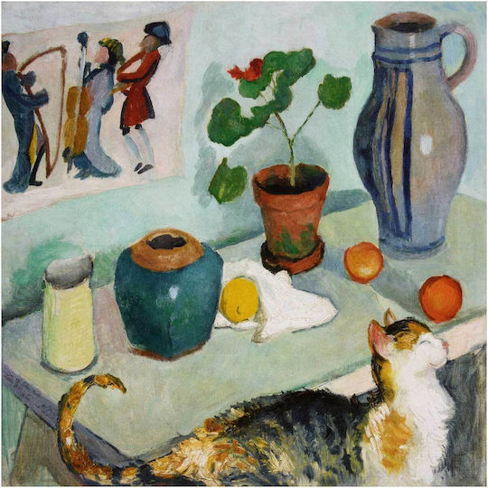 August Macke's Ghost Painting on Canvas 110x110cm